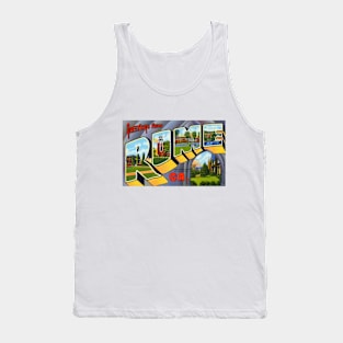 Greetings from Rome Georgia, Vintage Large Letter Postcard Tank Top